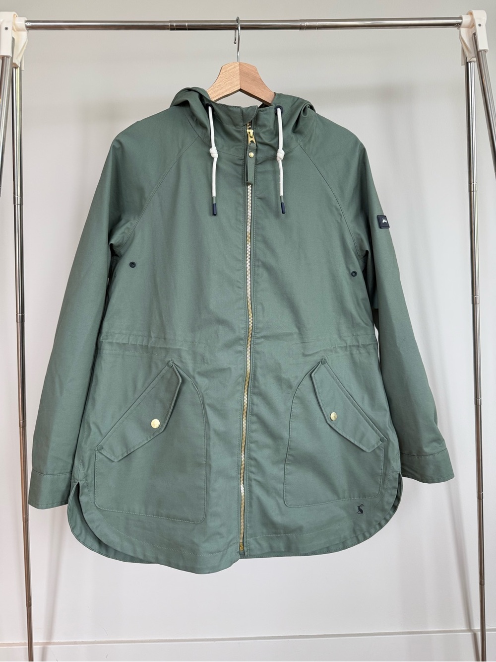 Joules Portwell Rain Coat in Sage